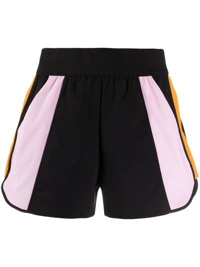 No Ka'oi Colour-block Running Shorts In Black