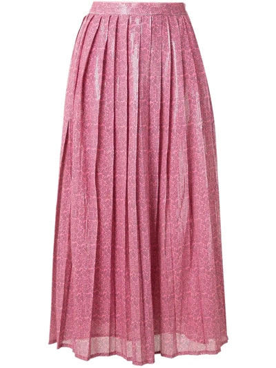 Olivia Rubin Esme Dash Print Skirt In Pink