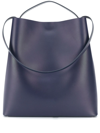 Aesther Ekme Midi Sac Dark Grey Leather Shoulder Bag