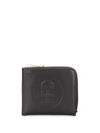 Honey Fucking Dijon Embossed Logo Zip-around Wallet In Black