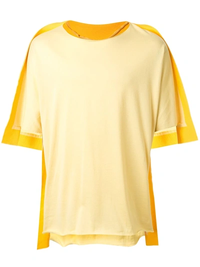 Fumito Ganryu Oversized T-shirt In Yellow