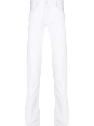 Jacob Cohen Mid-rise Slim Fit Jeans In White