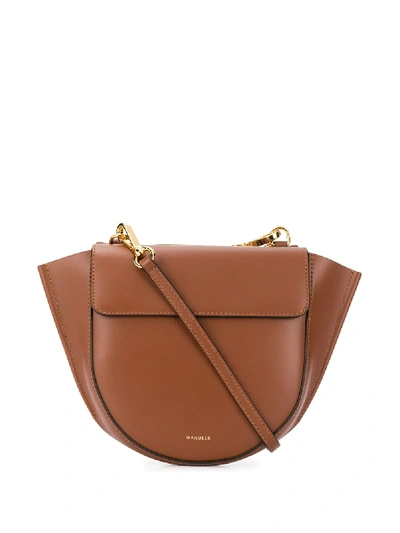 Wandler Hortensia Detachable-handle Bag In Brown