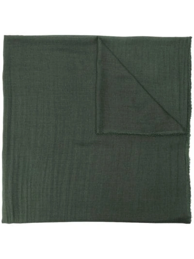 Rick Owens Fine-knit Scarf In Green