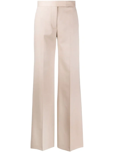 Stella Mccartney Schlaghose Mit Hohem Bund In Neutrals