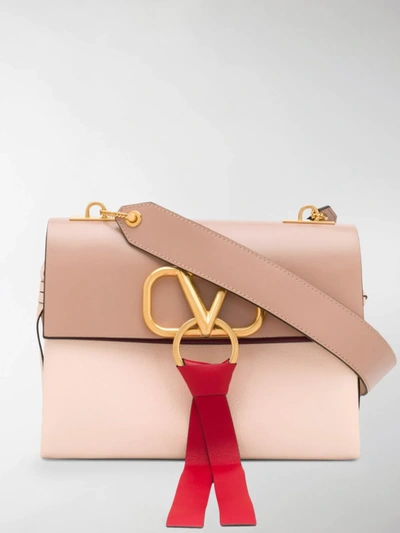 Valentino Garavani Small Vring Shoulder Bag In Pink