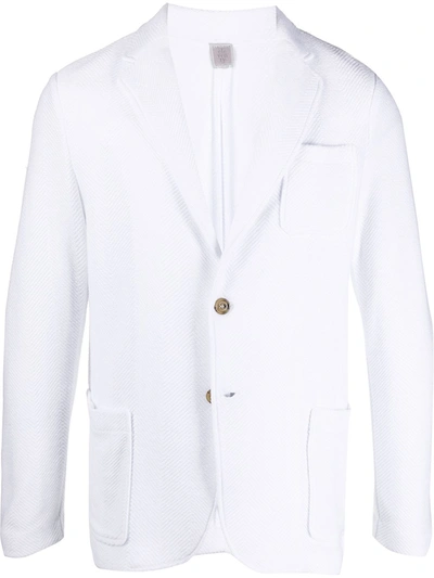 Eleventy Classic Tailored Blazer In White