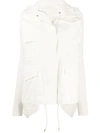 Sacai Combined Batwing Sleeve Jacket In White