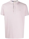 Etro Contrast Logo Polo Shirt In Pink