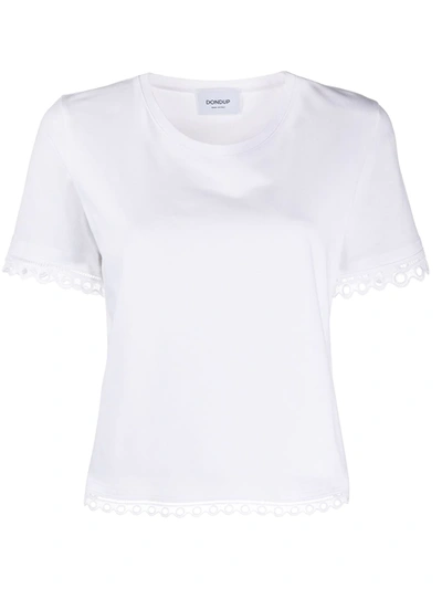 Dondup Embroidered D-logo T-shirt In White