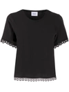 Dondup Embroidered D-logo T-shirt In Black