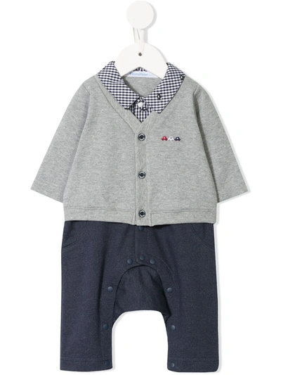 Familiar Long Sleeve Baby Grow In Grey