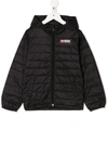 Diesel Kids' Jsam Padded Jacket In Black