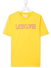 Alberta Ferretti Kids' Latin Lover T-shirt In Yellow