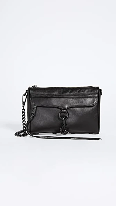 Rebecca Minkoff Mini Mac Leather Bag In Black
