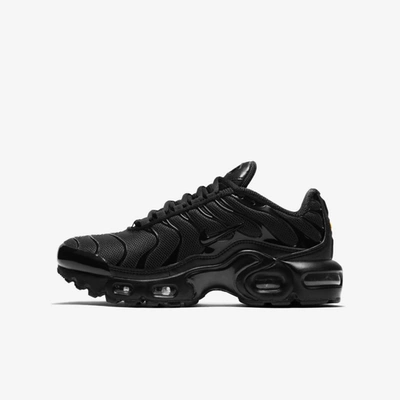 Nike Air Max Plus Big Kids' Shoes In Black