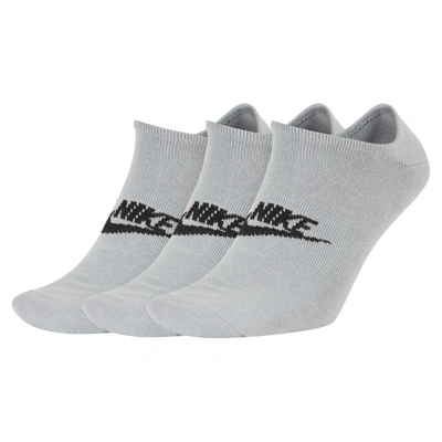Nike Sportswear Everyday Essentials No-show Socks (3 Pairs) In Grey