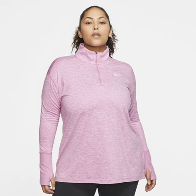 Nike Element Women's Running Top (plus) In Pink