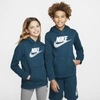 Nike Sportswear Club Fleece Big Kidsâ Pullover Hoodie In Midnight Turquoise