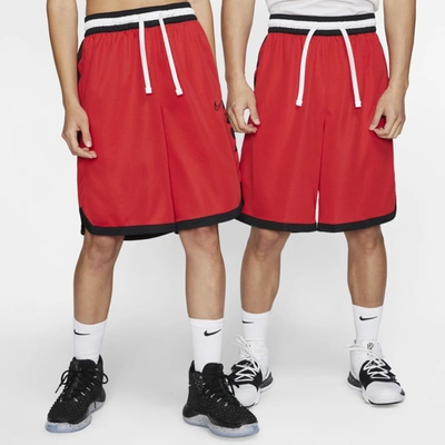 Nike Men's Elite Dri-fit Basketball Shorts In University Red,black,black
