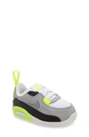 Nike Babies' Air Max 90 Crib Sneaker In White,light Smoke Grey,volt,particle Grey