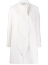 Valentino Compact Short Coat In White