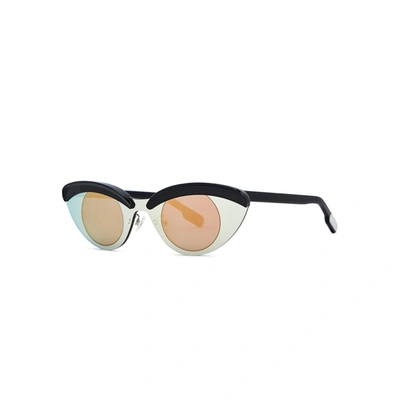 Kenzo Black Cat-eye Sunglasses