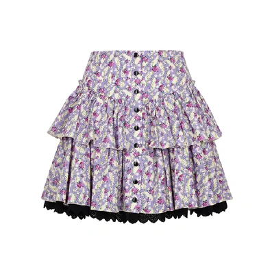 Marc Jacobs The Prairie Floral-print Stretch-cotton Mini Skirt