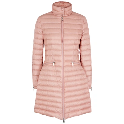 Moncler Sable Pink Quilted Shell Coat