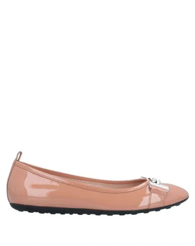Tod's Ballet Flats In Pastel Pink