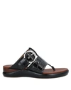 Chloé Toe Strap Sandals In Black