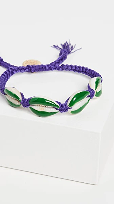 Venessa Arizaga Purple And Green Fantasea Bracelet In Purple/green