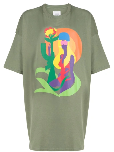 Faith Connexion X Swizz Beatz Todd James Oversized T-shirt In Green