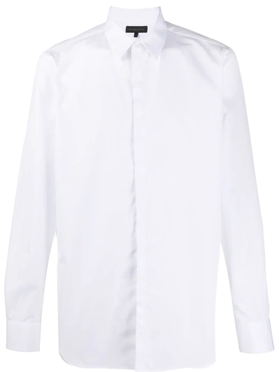 Ann Demeulemeester Long Sleeve Shirt In White