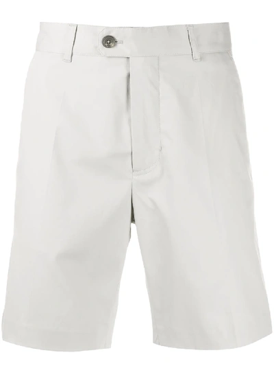 Brett Johnson Mid-rise Chino Shorts In Grey