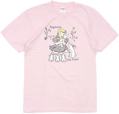 Pre-owned Supreme  Lets Fuck Tee Pink