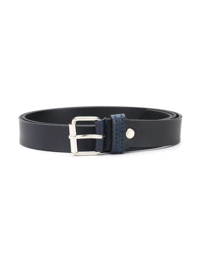 Paolo Pecora Teen Thin Buckle Belt In Blue