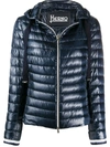 Herno Zipped Padded Jacket In Blue