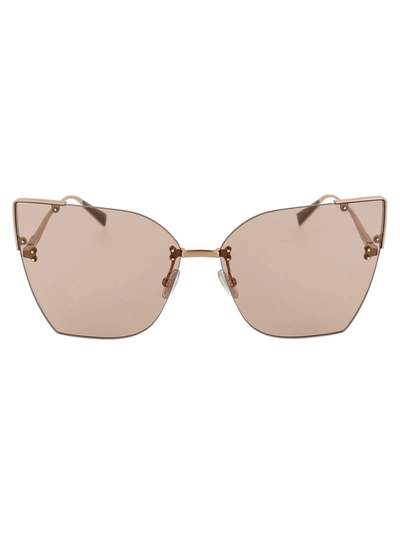 Max Mara Mm Anita Iii Sunglasses In Ddb70 Gold Copp