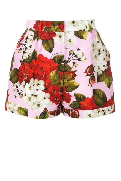 Dolce & Gabbana Floral Print Shorts In Multi