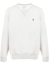 Polo Ralph Lauren Embroidered Logo Sweatshirt In Grey