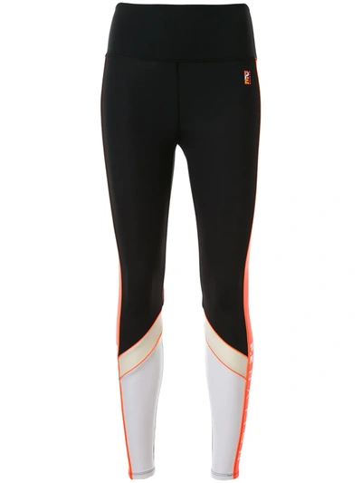 P.e Nation Rebuild Colour-block Leggings In Black