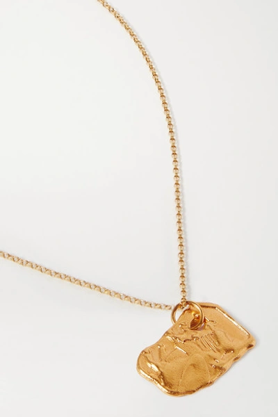 Alighieri Year Of The Dragon Gold-plated Necklace