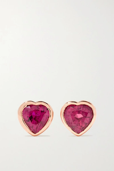 Anita Ko 18-karat Rose Gold Ruby Earrings
