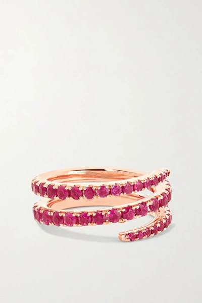 Anita Ko 18-karat Rose Gold Ruby Pinky Ring