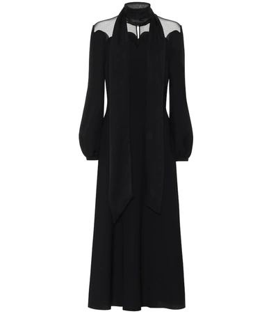 Valentino Silk-crêpe Gown In Black