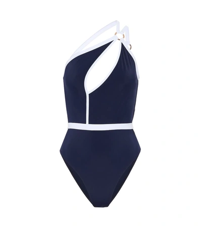 Alexandra Miro Grace One-piece Swimsuit In Blue