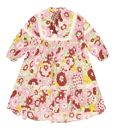 Dodo Bar Or Kids' Floral Cotton Dress In Pink