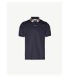 Gucci Tiger-embroidered Cotton-pique Polo Shirt In White