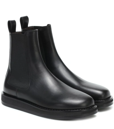 The Row Gaia Platform Chelsea Boot In Black